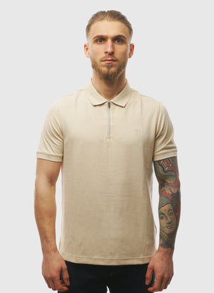 Sanfers 1/4 Zip T-Shirt - Mist Grey