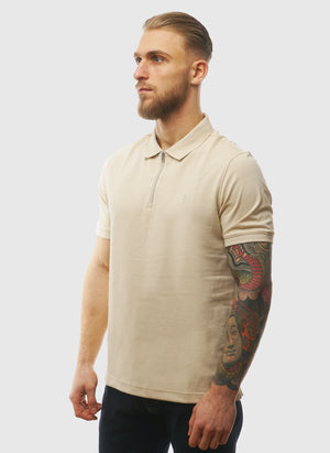 Sanfers 1/4 Zip T-Shirt - Mist Grey