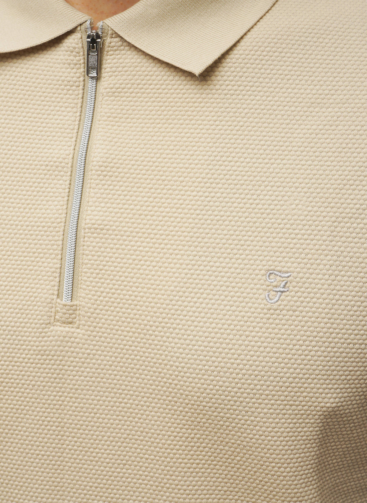 Sanfers 1/4 Zip T-Shirt - Mist Grey