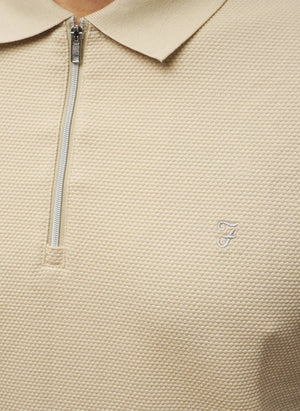 Sanfers 1/4 Zip T-Shirt - Mist Grey