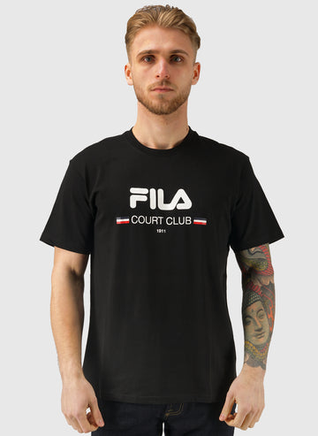 Doccia Logo Graphic T-Shirt- Black
