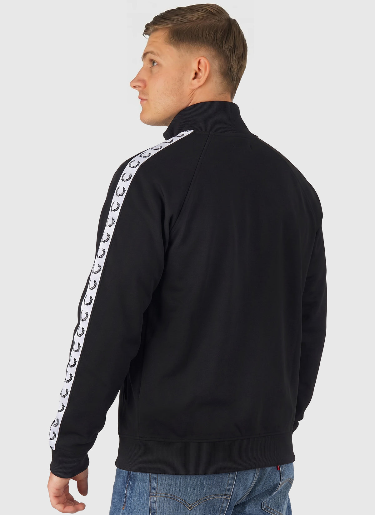 Taped Track Jacket - Black