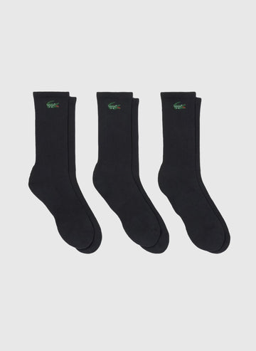 Crew Socks 3er-Pack - Black