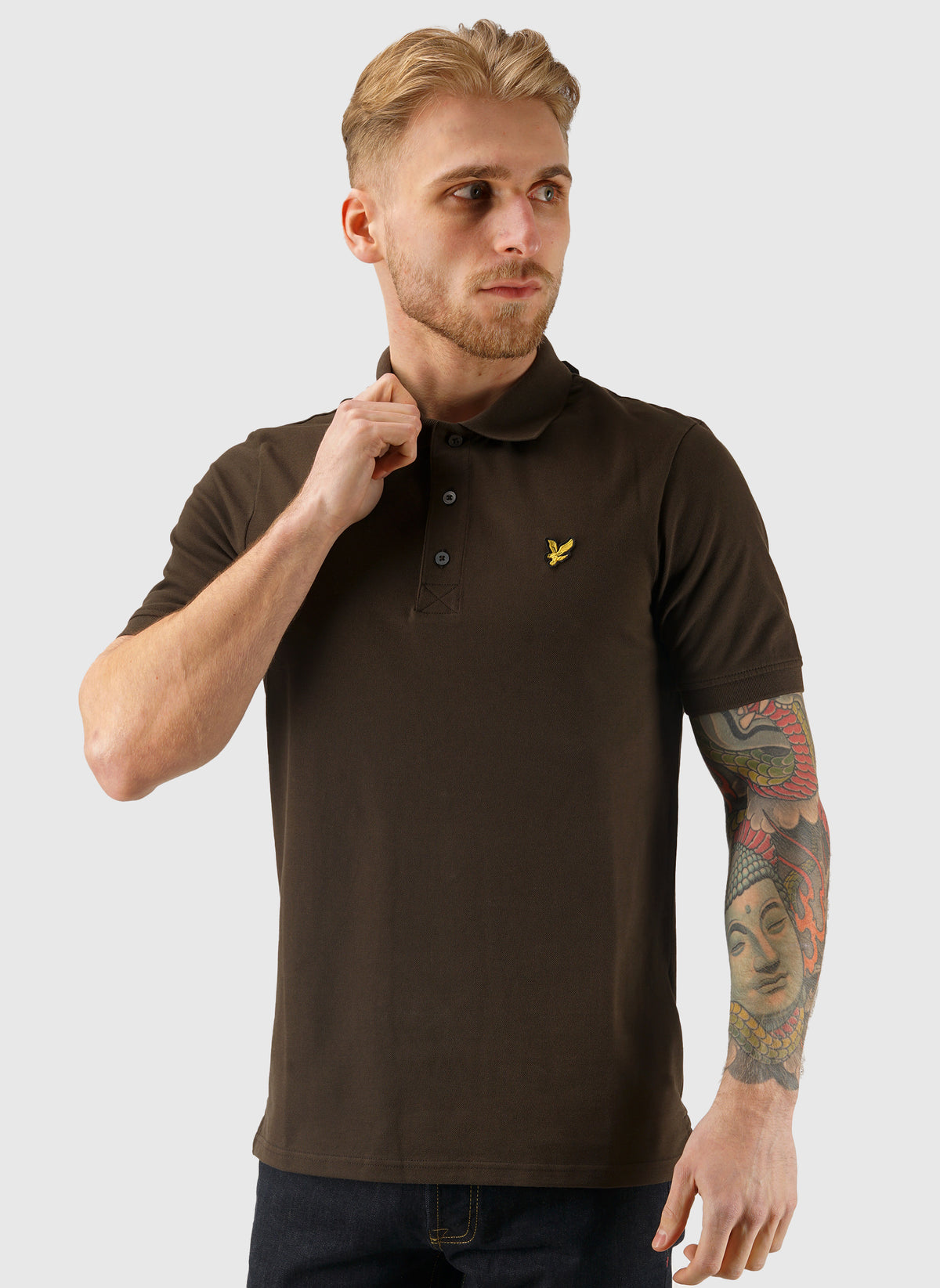 Plain Poloshirt - Ebony