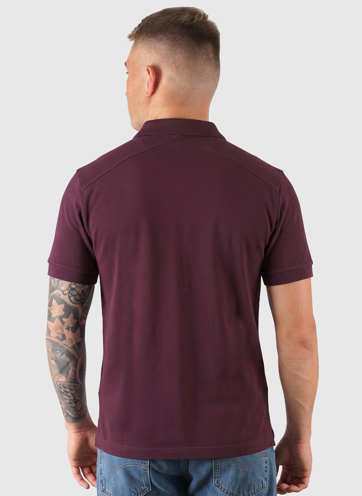 Pique Logo Polo - Wine