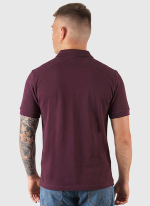 Pique Logo Polo - Wine