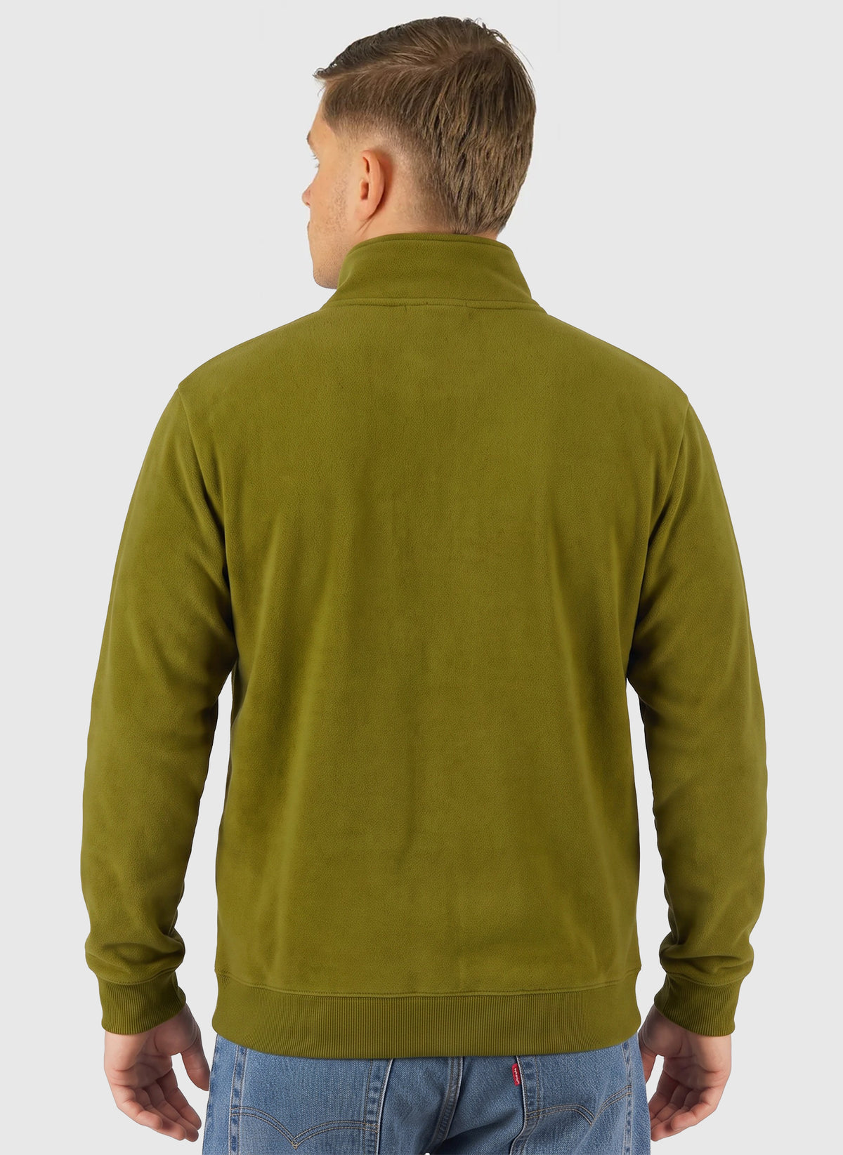 B-Small Box Half Zip Sweatshirt - Avocado
