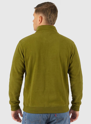 B-Small Box Half Zip Sweatshirt - Avocado