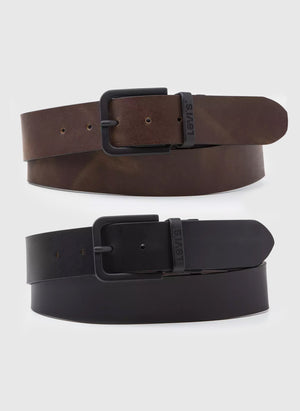 Reversible Rev Cor Metal Belt - Caviar