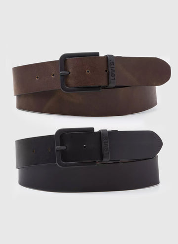 Reversible Rev Cor Metal Belt - Caviar