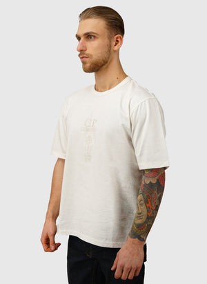 Mercerized 30/2 Twistet Sailor T-Shirt - Gauze White
