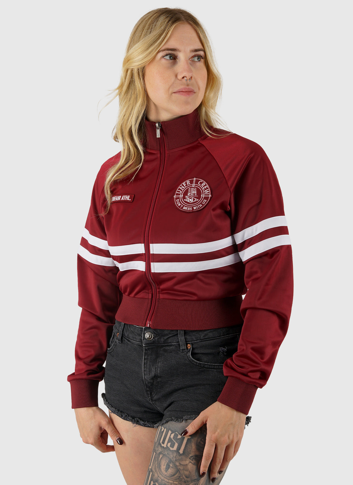 DMWU Womens Tracktop - Burgundy