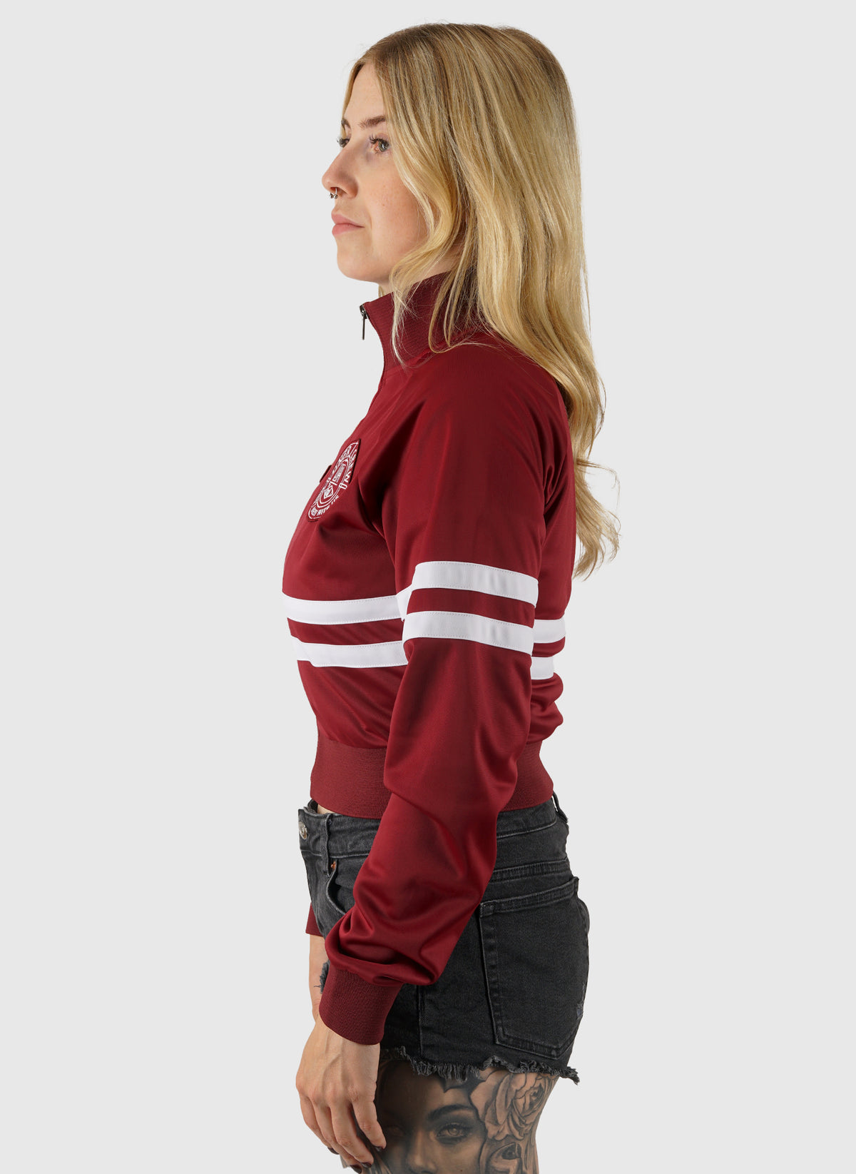 DMWU Womens Tracktop - Burgundy