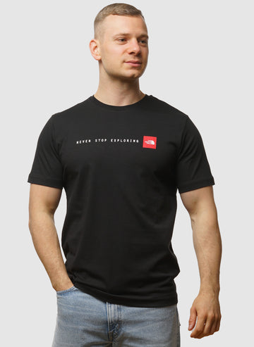 Never Stop Exploring T-Shirt - Black