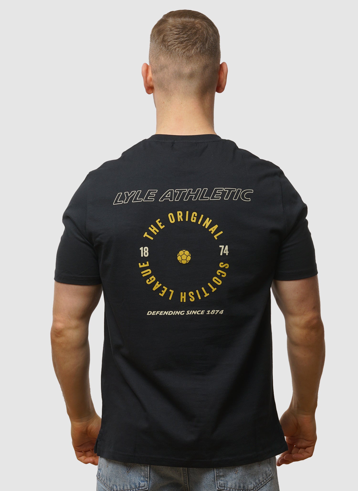 Lyle Athletic Graphic T-Shirt - Dark Navy