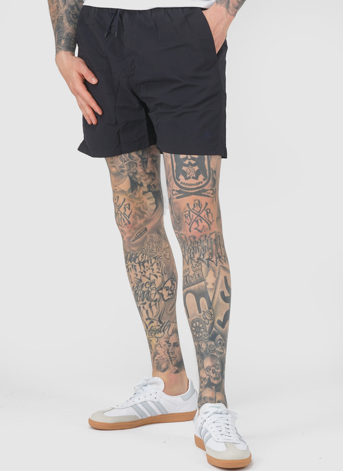 Hauge Nylon Swimmers - Dark Navy
