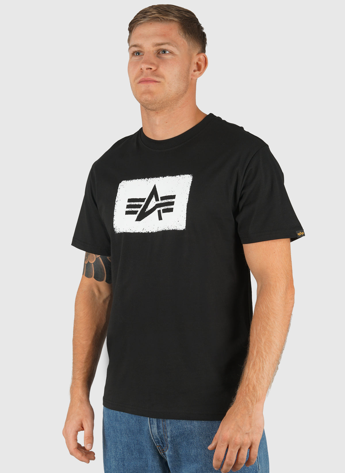 Washed Out Logo T-Shirt - Black