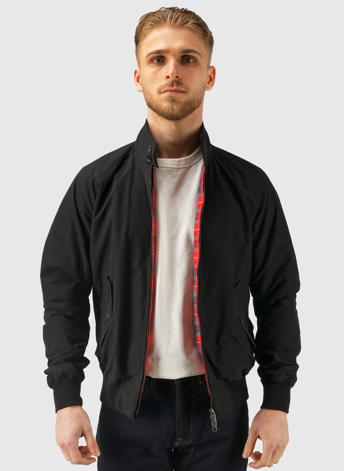 G9 Classic Harrington Jacket - Black