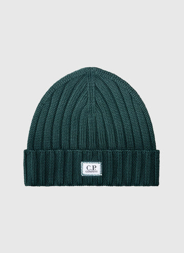 Extra Fine Merino Wool Logo Beanie - Ponderosa Pine