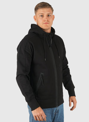 Goggle Sweatshirt Jacket - Black
