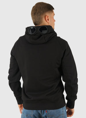 Goggle Sweatshirt Jacket - Black