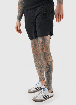 Flat Nylon Swim Short - Black