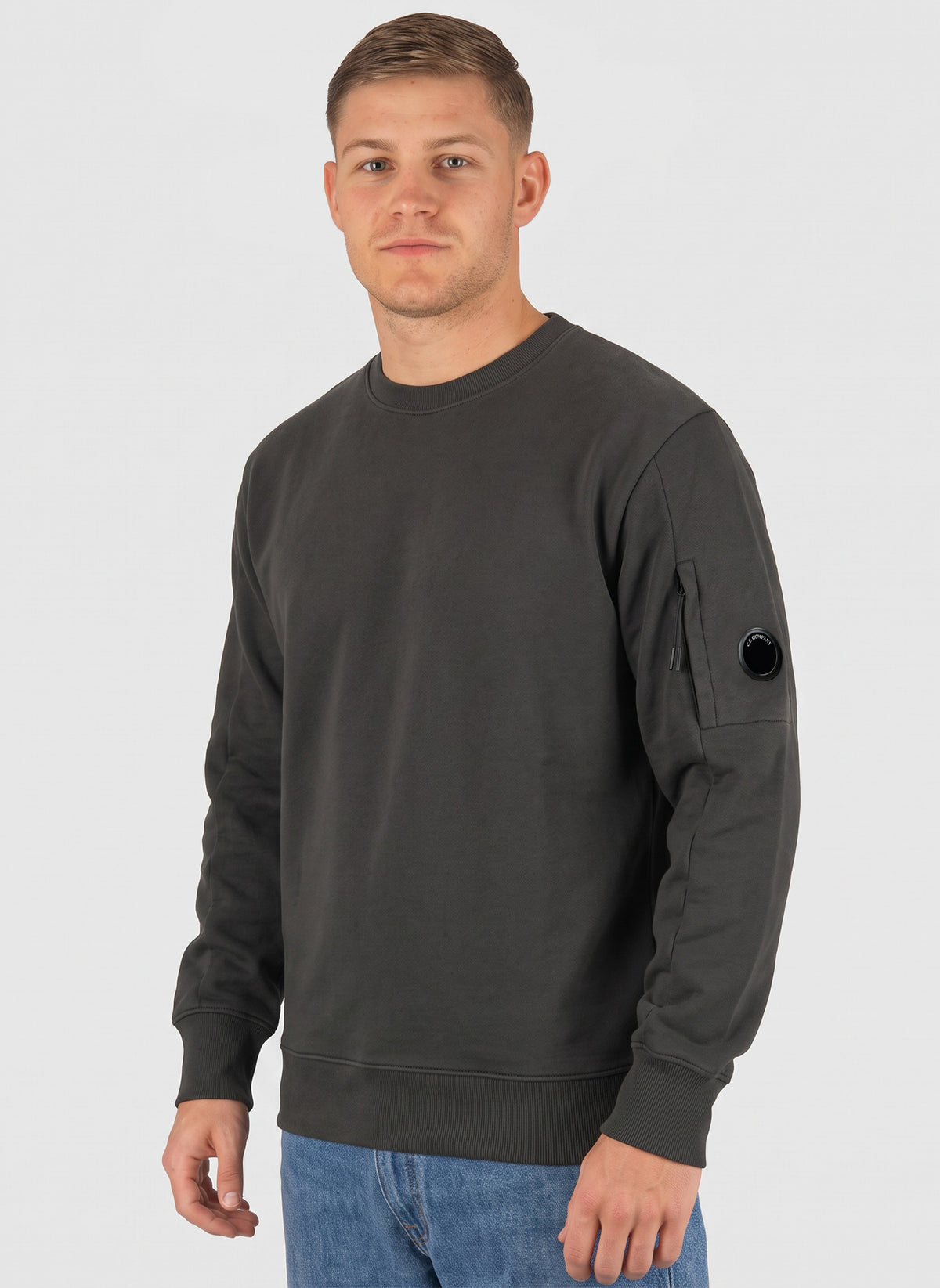 Lens Crew Neck Sweatshirt - Raven