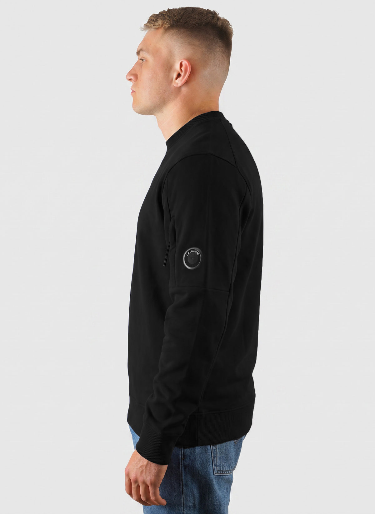 Lens Crew Neck Sweatshirt - Black