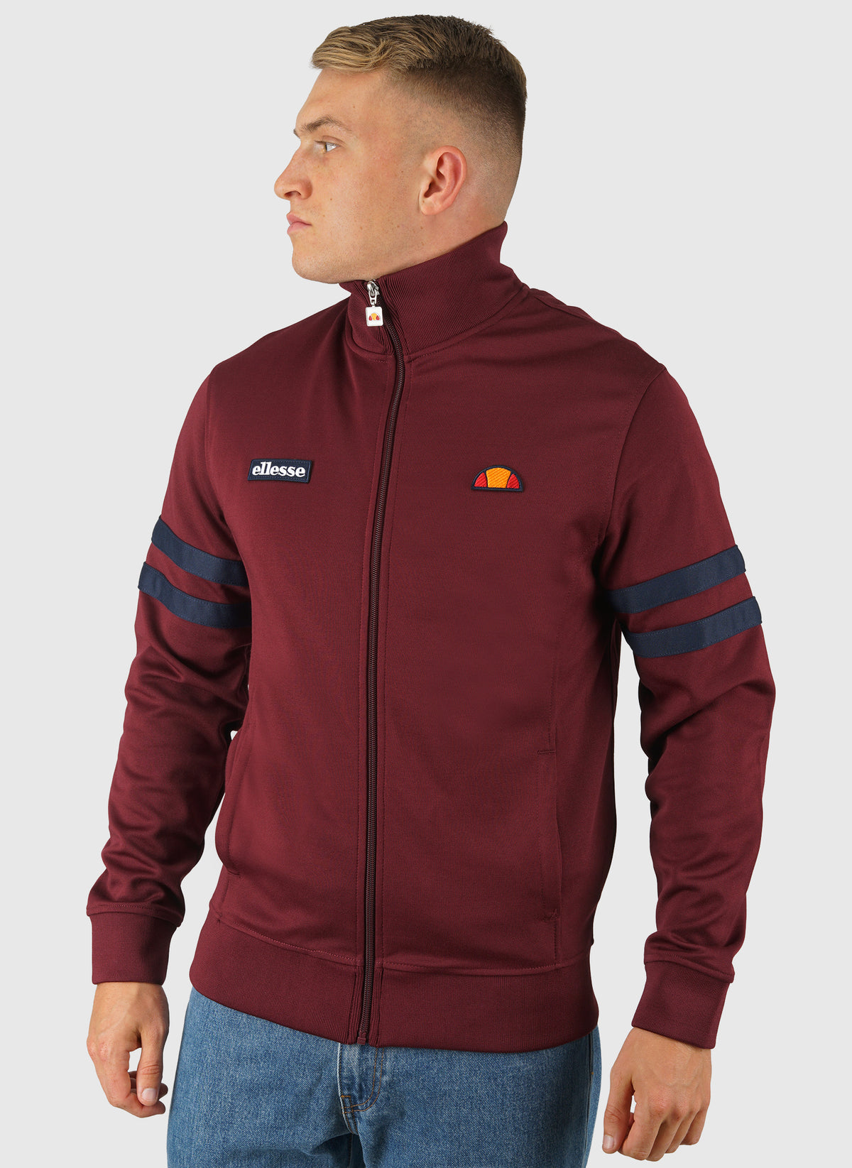 Roma Tracktop - Burgundy/Navy