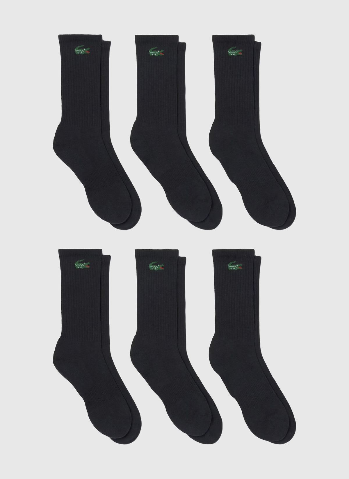 Crew Socks 6er-Pack - Black