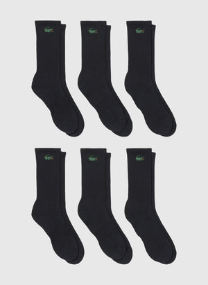 Crew Socks 6er-Pack - Black