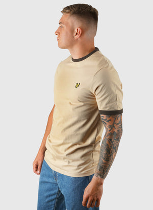 Ringer T-Shirt - Sandstorm/Ebony