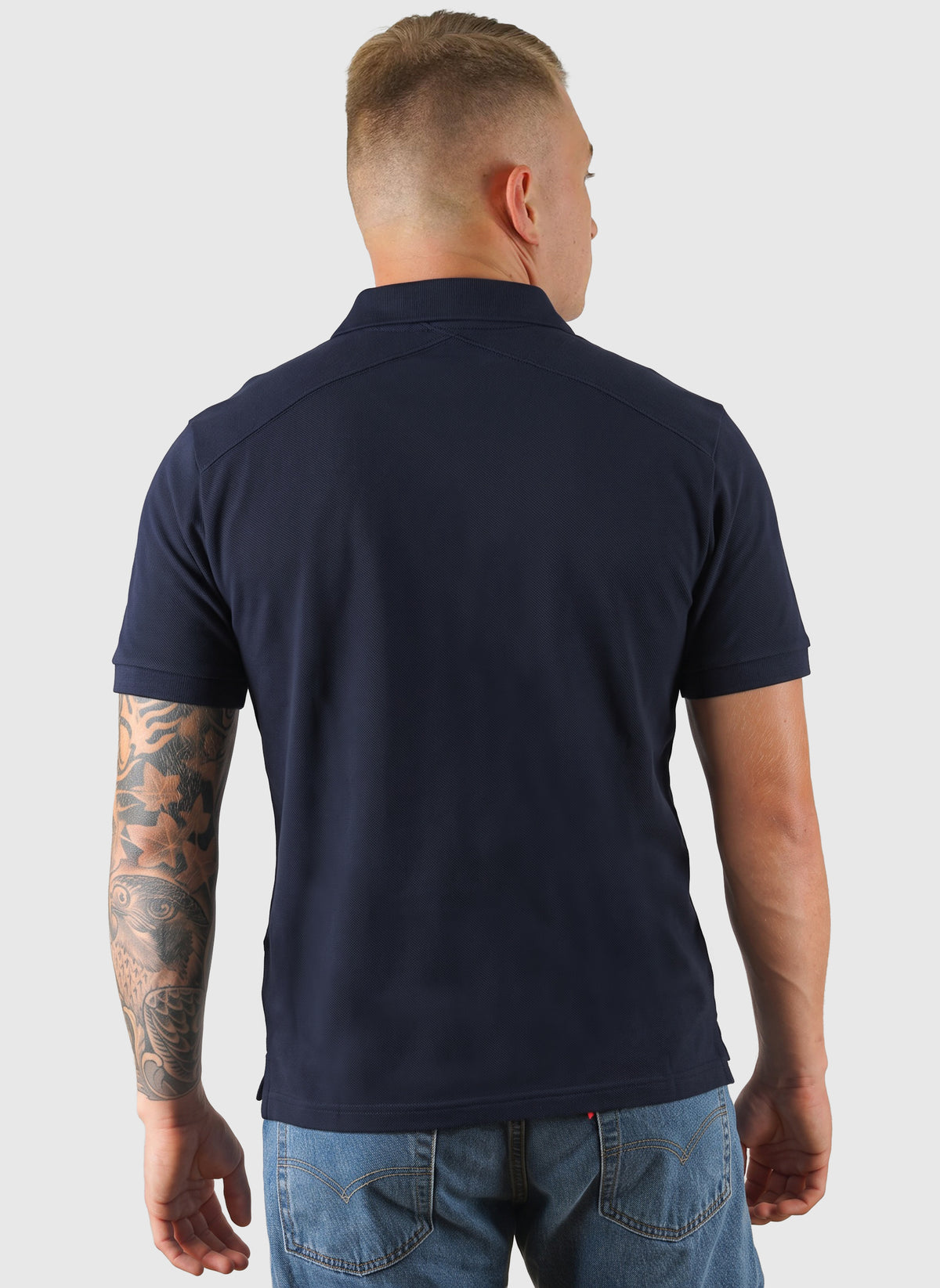 Pique Logo Polo Shirt - Ink Navy