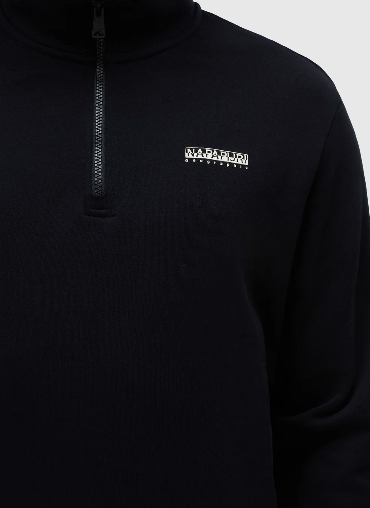 B-Small Box Half Zip Sweatshirt - Black Beauty