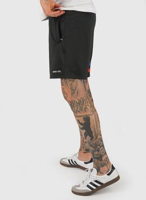 DMWU Athletic Shorts - Black Tricolore