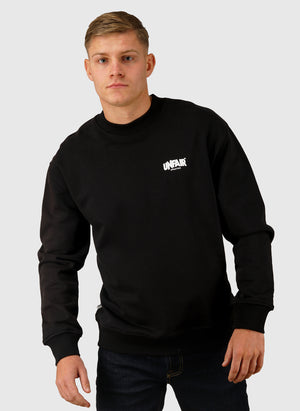 Classic Label Pocket Print DS Crewneck - Black