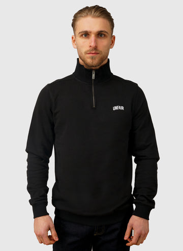 Curved Halfzip Sweatshirt - Black