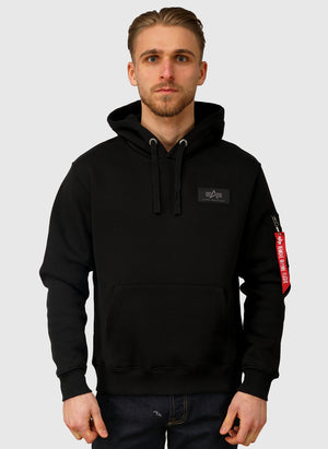 Alpha Backprint Hoodie - Black