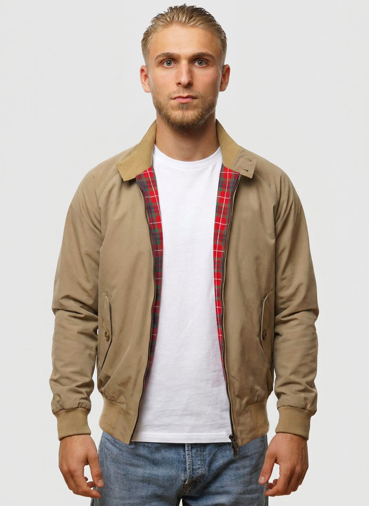 G9 Classic Harrington Jacket - Tan