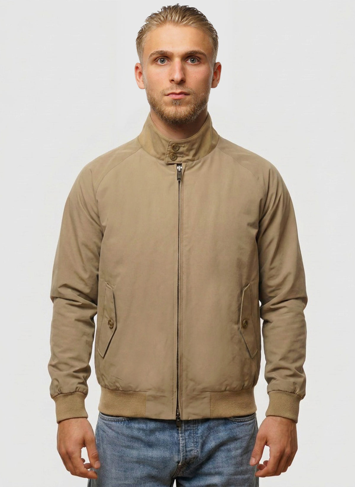 G9 Classic Harrington Jacket - Tan