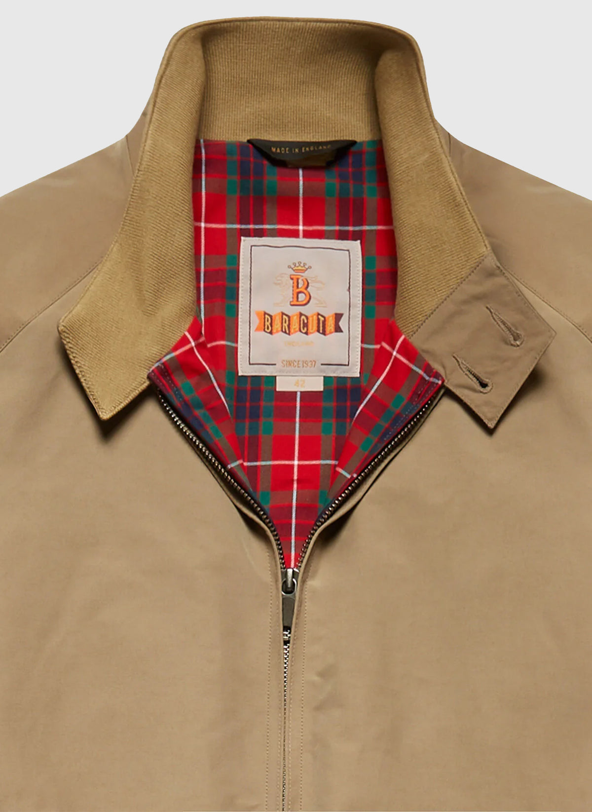 G9 Classic Harrington Jacket - Tan
