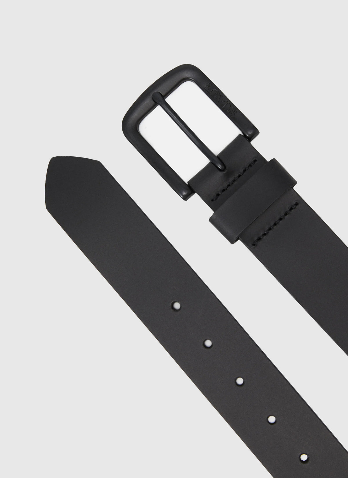 Harness Buckle Seine Belt - Caviar