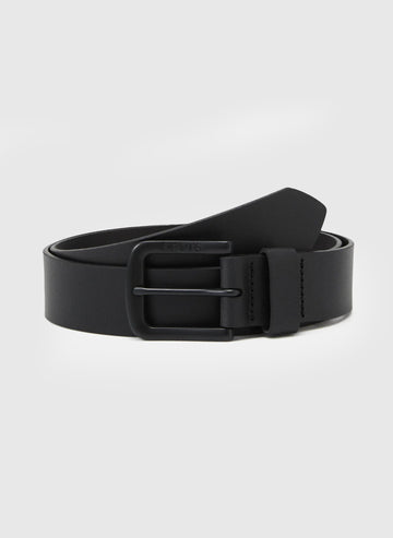 Harness Buckle Seine Belt - Caviar