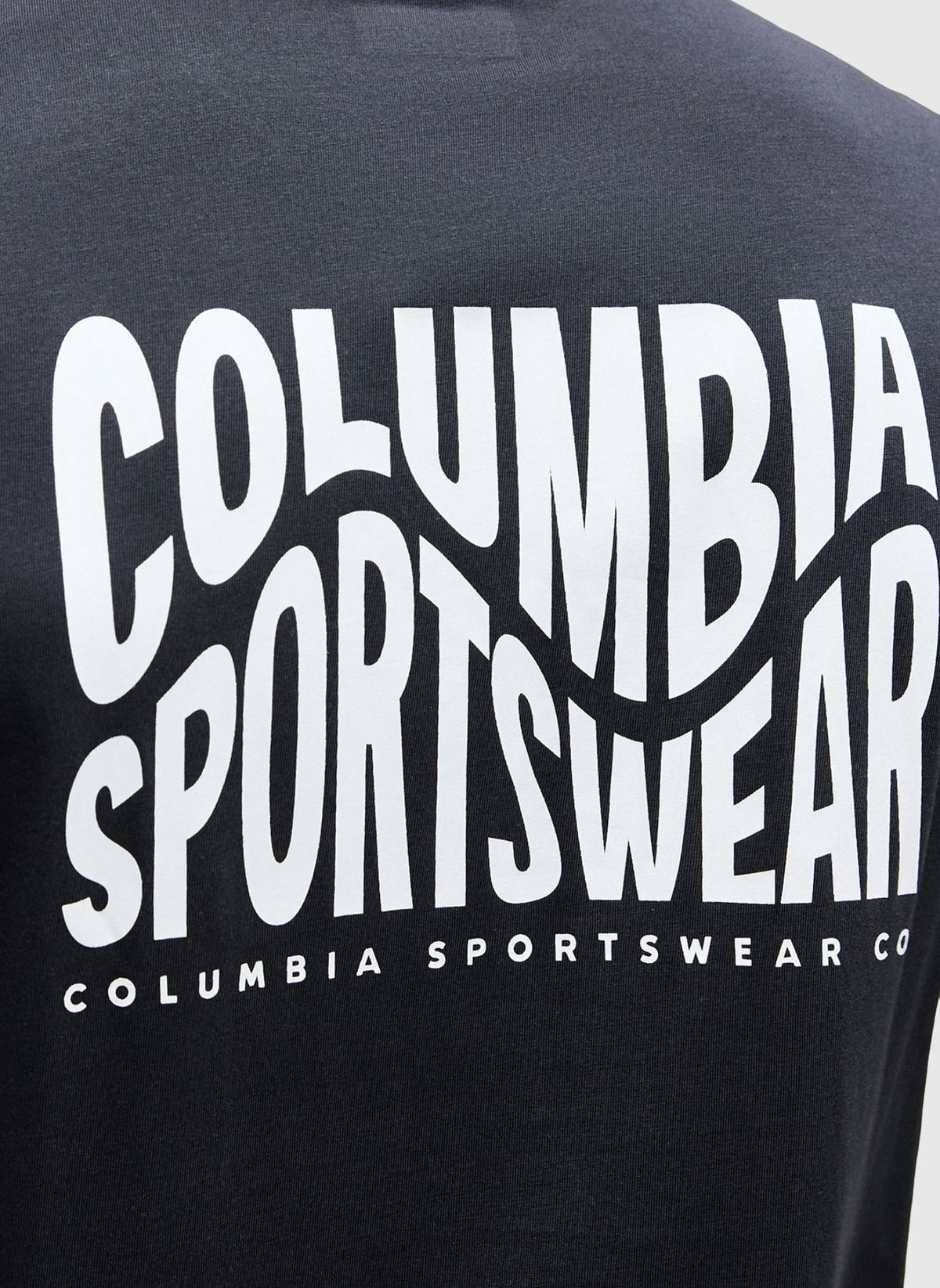 CSC Outdoor Back Graphic T-Shirt - Black Wavy