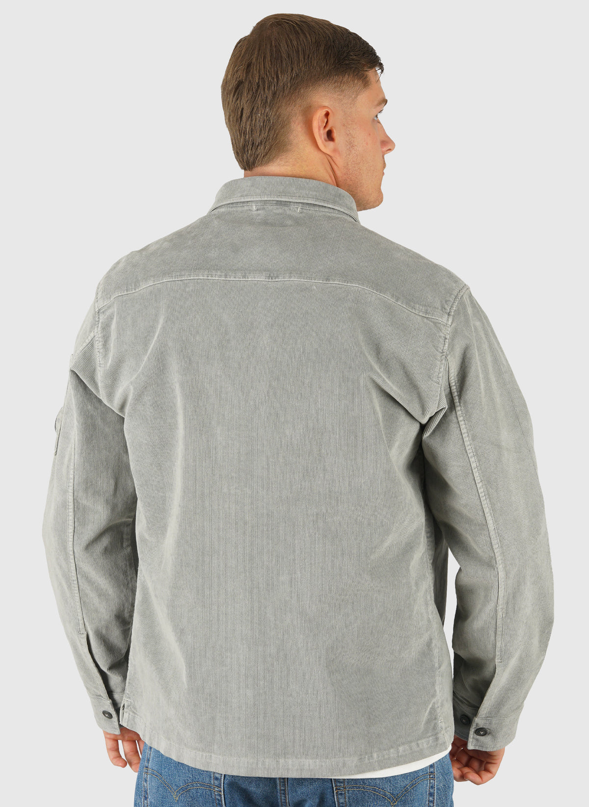 Corduroy Long Sleeve Lens Shirt - Flint Grey