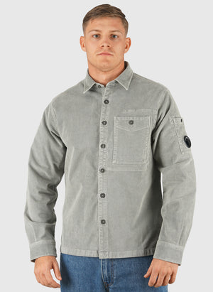 Corduroy Long Sleeve Lens Shirt - Flint Grey