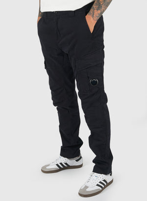 Stretch Satin Cargo Pant - Total Eclipse
