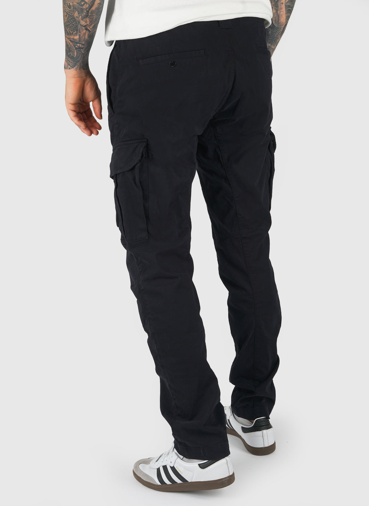 Stretch Satin Cargo Pant - Total Eclipse
