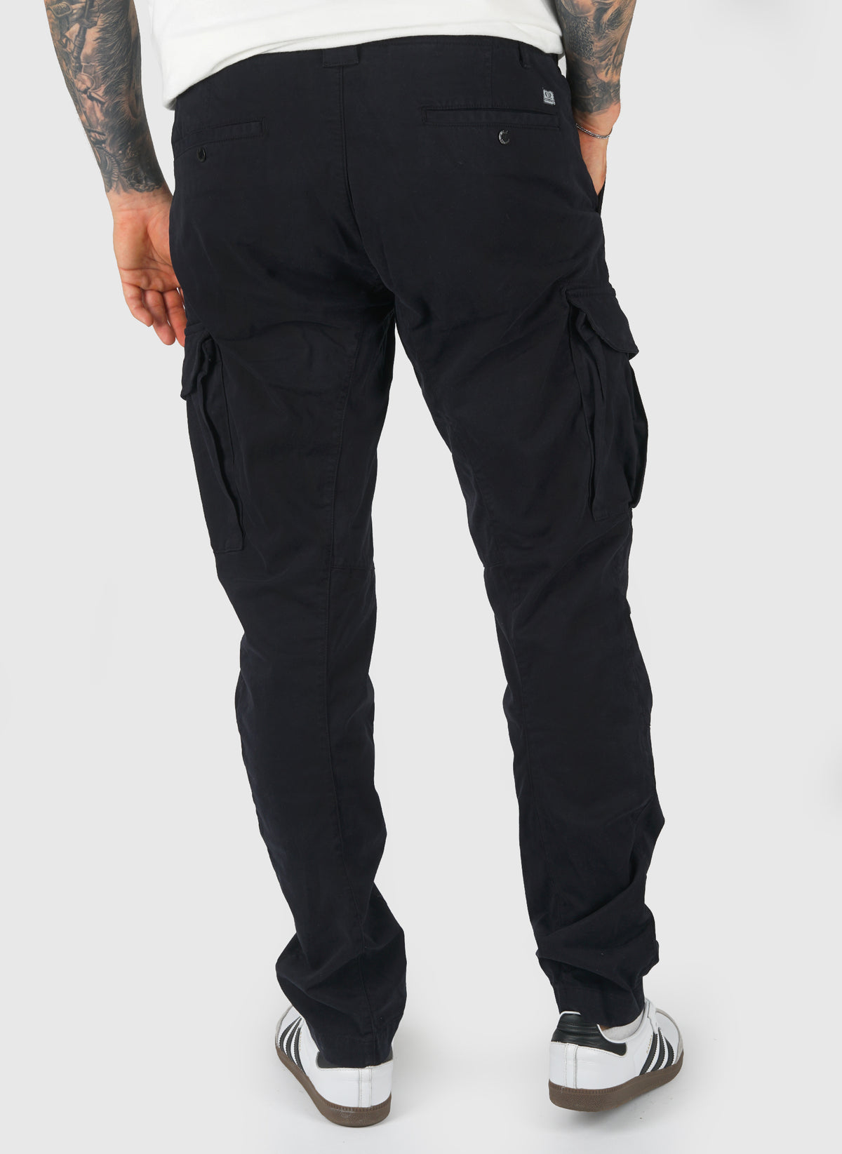 Stretch Satin Cargo Pant - Total Eclipse