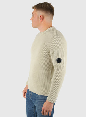 Full Rib Crewneck Sweatshirt - Silver Birch